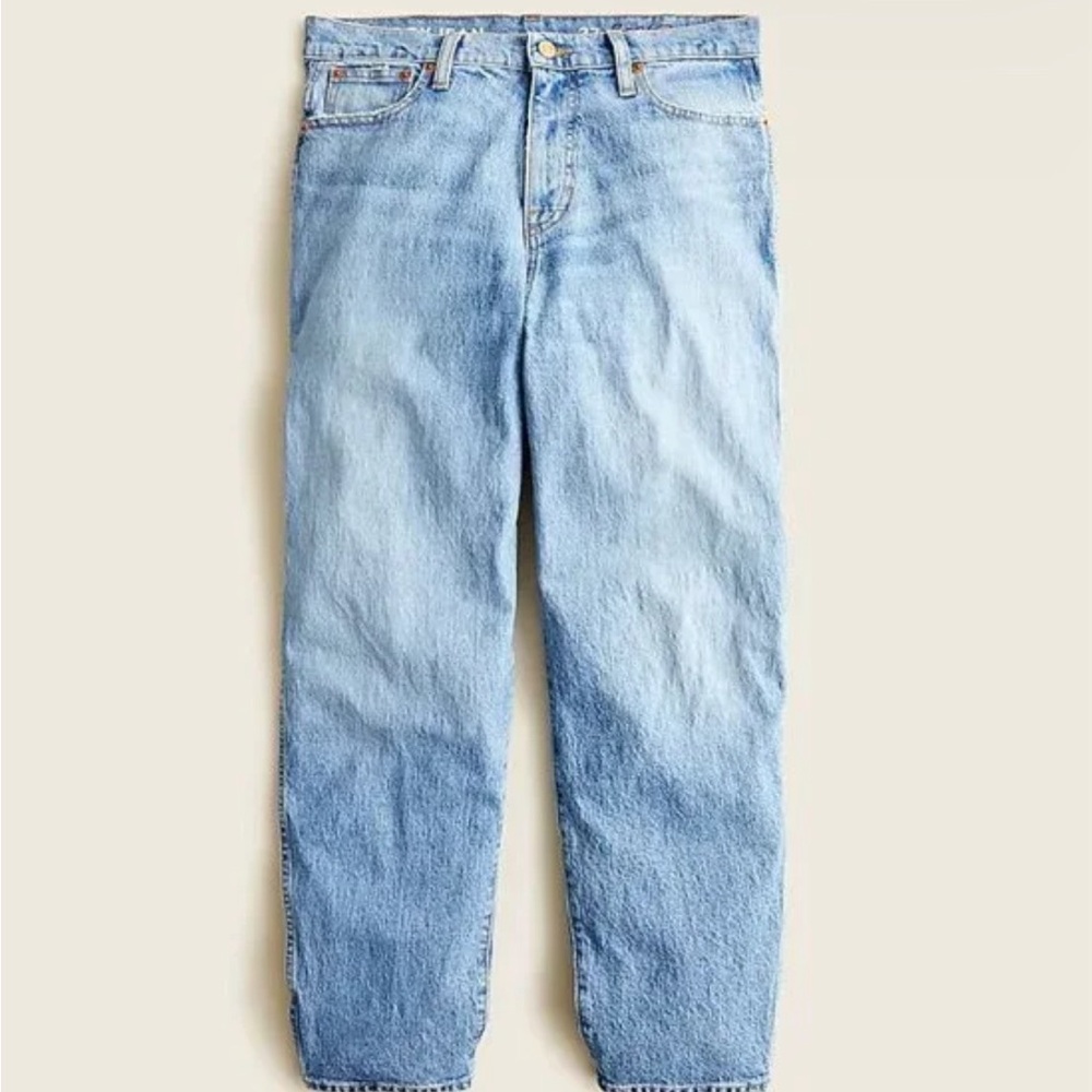 J Crew High-rise BALLOON Peggy Barrel 80's Jeans in Delancey Wash Size 27